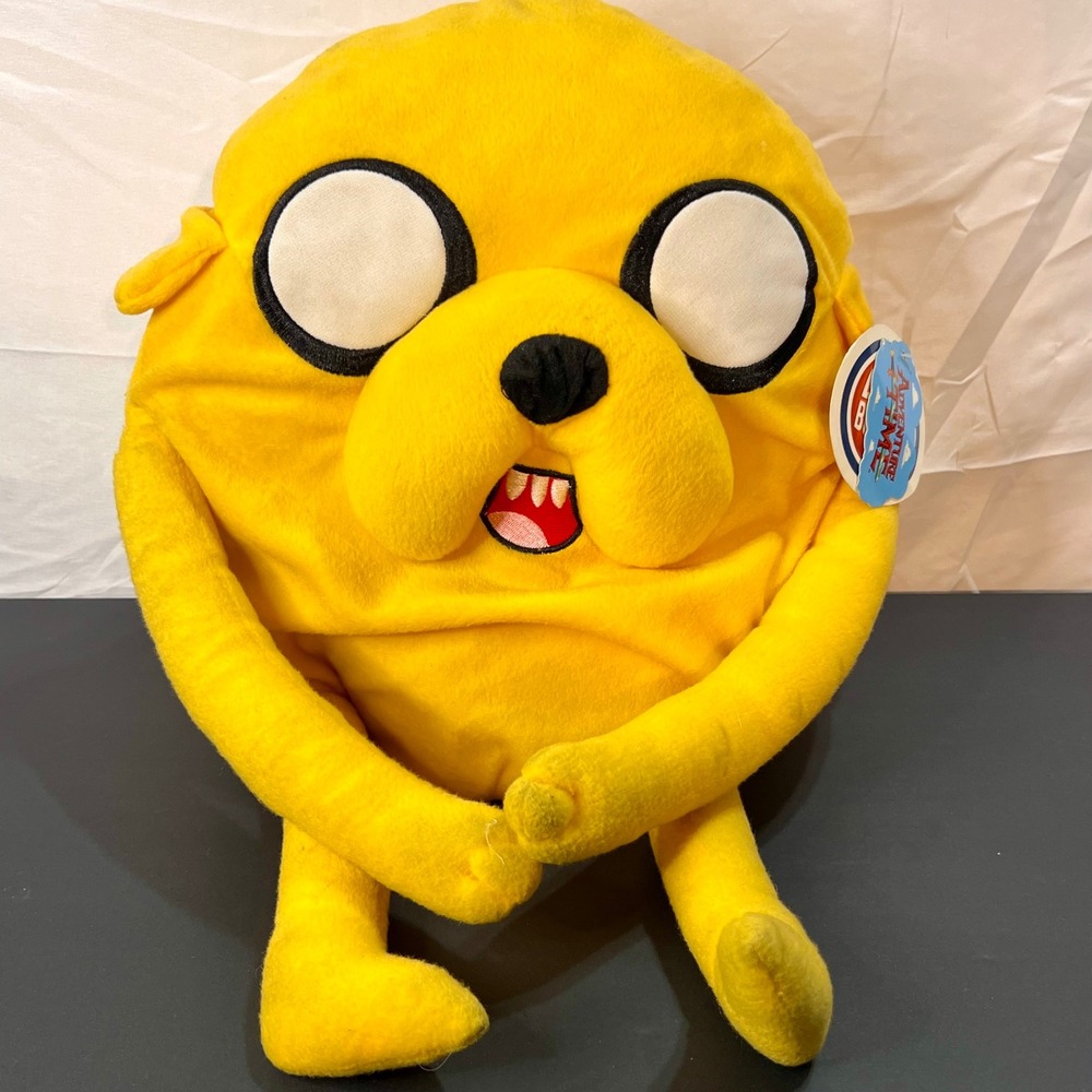 Cartoon‎ Network Adventure Time Jake the Dog Plush Yellow NWT Storage Wear